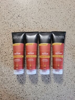4 John Frieda Full Repair Shampoo Strengthen + Restore Weak Brittle Hair 8.45 oz